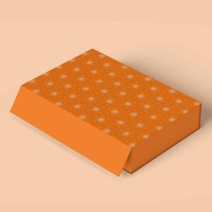 Festive Flair Orange Magnetic Closure Boxes