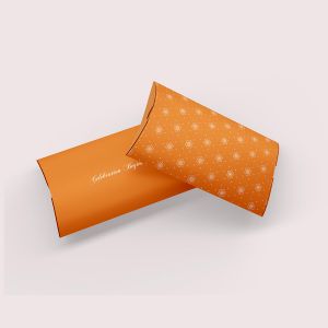 Festive Flair Orange Pillow Box